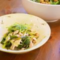 るるおか's cooksnap of when they made 肉入り☆三つ葉のピリ辛ごまポン和え.