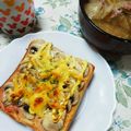 うたかた。's cooksnap of when they made 明太子×マッシュルームのトースト.