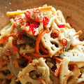 comomuz's cooksnap of when they made 蓮根のきんぴら.