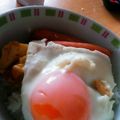 curisupin's cooksnap of when they made 5分で★半熟卵とウインナーのおかかご飯.