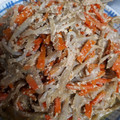くまちゃん2004's cooksnap of when they made とよ婆ちゃんの生たらこの金平ごぼう.