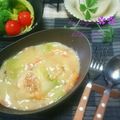 かおりかざり's cooksnap of when they made ＊白菜と鶏つくねのクリーム煮＊.