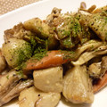 yu-ka-mama's cooksnap of when they made 里芋と舞茸のマヨネーズ炒め.