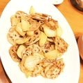 ひまま。そま。うた。's cooksnap of when they made 蓮根とじゃがいもバター醤油☆薄切りVer.