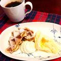 tommy.'s cooksnap of when they made ＊アップルシナモンのベルギーワッフル＊.