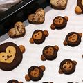 隆聖♡徹聖's cooksnap of when they made お正月・お年賀に☆簡単お猿さんクッキー。.
