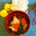 ももちゃんのれしぴ's cooksnap of when they made 覚書！お正月。鶏すまし仕立てのお雑煮.