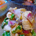 akacyairoF's cooksnap of when they made わけぎとイカゲソの辛子ぬた和え.