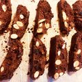 dohaland's cooksnap of when they made バレンタイン チョコレート ビスコッティ.