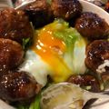 ぱにぷ's cooksnap of when they made ★豚肉団子の照り焼き丼★.