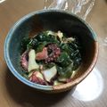 ビキナーもんちゃん's cooksnap of when they made タコのからし味噌和え.