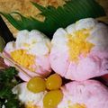 ナルぴょん's cooksnap of when they made おせちに紅白の梅♡可愛くおめでたい錦玉子.
