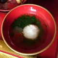 toco*'s cooksnap of when they made 離乳食お雑煮 お餅の代わりにもちもちご飯.