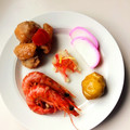 ３児ママCafe's cooksnap of when they made おせち料理「あっさり系海老の鬼瓦焼き」.