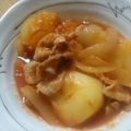 ピィちゃん's cooksnap of when they made 野菜ジュースで簡単！豚じゃが煮込み.