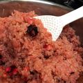hakodateume's cooksnap of when they made おせちの残り 酢ダコで☆タコ飯☆.