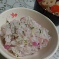ユリとダンボ's cooksnap of when they made 赤大根でサクラご飯.