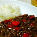 はなのかくめいじ's cooksnap of when they made パプリカのキーマカレー.