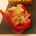 shiirao's cooksnap of when they made 数の子と蒲鉾のパプリカボート.