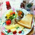sakuraロゼット's cooksnap of when they made 朝食に簡単☆スクランブルエッグ.