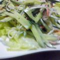 やちるこ's cooksnap of when they made きゅうりとカニカマの洋風サラダ.