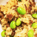 カオリンドル's cooksnap of when they made ﾏｼﾞうま✿枝豆のそぼろ炊き込みご飯✿.