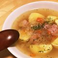 みっきーご飯大好き's cooksnap of when they made 冷蔵庫にある食材で！具だくさんスープ.