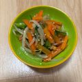 ディアンシー's cooksnap of when they made レンジで簡単！にんじんと小松菜のナムル.