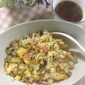 yuminan47k's cooksnap of when they made 簡単☆ふわっとチャーハン。スープも一緒に.