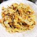 ねぞろ's cooksnap of when they made 鶏むね肉とキャベツもやしの生姜醤油和え.