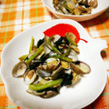 ﾁｲﾁｬﾝﾏﾏ's cooksnap of when they made あさりとほうれんそうの炒め物.