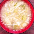 あかねこちみき☆'s cooksnap of when they made 大根おろしと☆えのきの味噌汁.