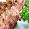 メイ1014's cooksnap of when they made 弱火で！厚切りシャリアピンステーキ.