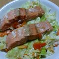 ナーちゃん's cooksnap of when they made 鮭のワイン蒸し.