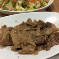 kk4788's cooksnap of when they made 豚こまとキノコのにんにく醤油炒め.