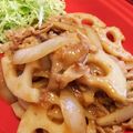 ノリサン's cooksnap of when they made 玉ねぎも一緒に。簡単！豚肉の生姜焼き♪.