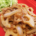 ノリサン's cooksnap of when they made 玉ねぎも一緒に。簡単！豚肉の生姜焼き♪.