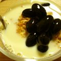 shimaru's cooksnap of when they made 黒豆でヨーグルト和パフェ風☆きな粉豆乳　.