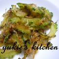 yukiはぴ's cooksnap of when they made ゴーヤのおかかポン酢炒め.