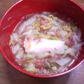 ケンチャナヨ～'s cooksnap of when they made 白菜とコンビーフのスープ.
