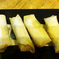 食卓旅行's cooksnap of when they made ベーコンとほうれん草の春巻きキッシュ.