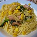 K/S's cooksnap of when they made スパゲティー（ほうれん草とエノキコーン）.