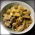K0A9O0R8U♪'s cooksnap of when they made とろとろ卵の豚とじ丼.