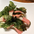 kyobobo's cooksnap of when they made ＊簡単＊塩昆布と胡瓜と蒲鉾の酢の物＊.