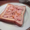 よん妻's cooksnap of when they made 裏ワザ～♪こぼさず美味しいツナトースト☆.