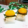 めみたん☆'s cooksnap of when they made 栗の甘露煮とクリチのカナッペ風おせち❀.