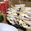 keikoree's cooksnap of when they made 生ハムとたまごのサンドイッチスープセット.