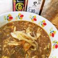 てっこﾁｬﾝ's cooksnap of when they made 辛・酸【搾菜・挽肉・玉子の食べるスープ】.