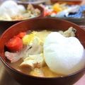 イベ長's cooksnap of when they made 冬野菜の「豚汁」お餅入り！.