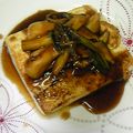 sah812's cooksnap of when they made 豆腐ステーキ☆エリンギ添え.